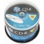 HP CD-R 700MB 52x, cakebox, 50ks (CRE000173) – Zboží Živě