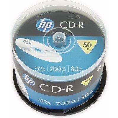 HP CD-R 700MB 52x, cakebox, 50ks (CRE000173) – Sleviste.cz