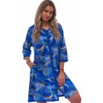 Dámský lehký župan na zip celovzor moderny i jako košilka 1G0706 modrá – Sleviste.cz