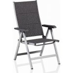KETTLER BASIC PLUS PADDED polohovací, hliníkové křeslo stříbrná / antracit – Hledejceny.cz