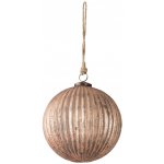 Clayre & Eef Zlato bronzová vánoční koule s žebrováním a patinou - Ø 16*16 cm – Hledejceny.cz