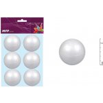 MFP Koule polystyrenová 6 cm bílá 6 ks 8885500 – Sleviste.cz