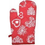 Forbyt Vánoční kuchyňská chňapka Srdce na červeném 20437 1 ks 18 x 28 cm – Zbozi.Blesk.cz