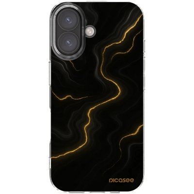 Picasee silikonový průhledný obal pro Apple iPhone 16 - Thunder – Zboží Mobilmania