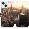 Pouzdro a kryt na mobilní telefon Apple Mobiwear flip Apple iPhone 15 - M138P New York