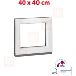 OKNA HNED Plastové okno 40x40 cm (400x400 mm) bílé fixní (neotvíravé) – Zbozi.Blesk.cz