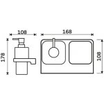 NIMCO Maya Dávkovač s pohárkem na kartáčky MA 2905831H-26 – Hledejceny.cz