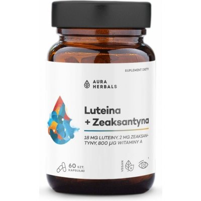 Aura Herbals Lutein + zeaxantin + vitamin A 60 kapslí – Hledejceny.cz