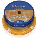 Verbatim DVD-R 4,7GB 16x, AZO, printable, spindle, 25ks (43538)