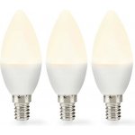 NEDIS LED žárovka E14/ svíčka/ 2,8 W/ 220 V/ 250 lm/ 2700 K/ teplá Bílá/ matná/ 3 kusy – Hledejceny.cz