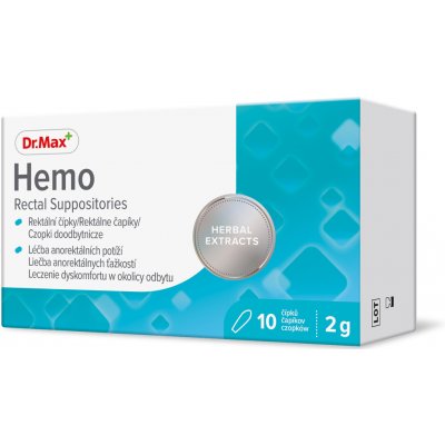 Dr. Max Hemo 10 čípků – Hledejceny.cz
