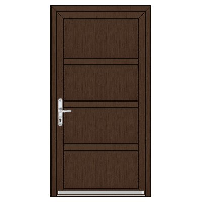 OknaDvereNaMiru.cz Vchodové plastové dveře SLOUPKOVÉ Zora 5 bílá 90 x 205 cm – Hledejceny.cz