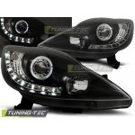 Tuning-Tec Přední čirá LED světla Peugeot 107 (2005 - 2011) - černé - Angel Eyes – Hledejceny.cz