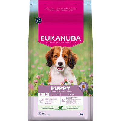 Eukanuba Premium Nutrition Puppy Small & Medium Breed Lamb & Rice 3 kg – Hledejceny.cz