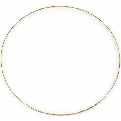 Kovový kruh na lapač snů Ø 30 cm Zlatý – Zboží Dáma