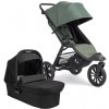 Kočárek BabyJogger CITY ELITE 2 set 2v1 +korba BRIAR GREEN+OPULENT BLACK nafukovací kola 2022