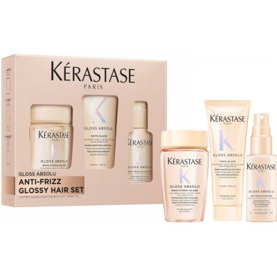 Kérastase Gloss Absolu Discovery šampon Bain 80 ml + kondicionér Fondant 75 ml + mléko milk 45 ml – Zboží Dáma