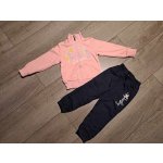 Kugo dívčí tepláková souprava JS0731 růžová/tm.modrá – Hledejceny.cz