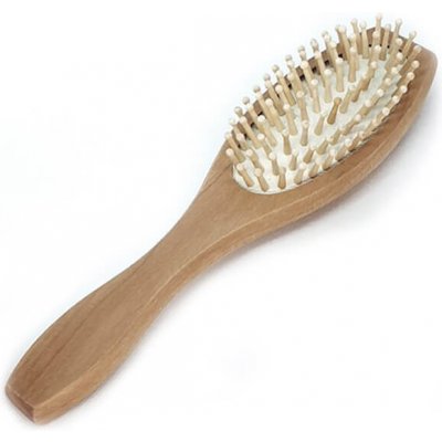 N-rit KARTÁČ NA VLASY S DŘEVĚNÝMI ŠTĚTINAMI - KOUPEL a SAUNA – Zboží Mobilmania