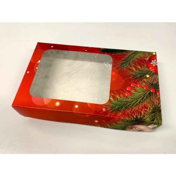 Dortisimo Vánoční krabice na cukroví červená (25 x 15 x 5 cm) od 18 Kč -  Heureka.cz
