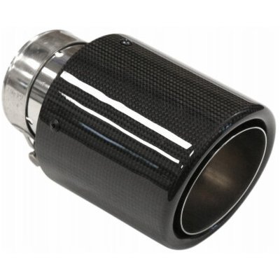 MTuning Koncovka tlumiče výfuku 114 mm, vstup 76 mm, lesklý karbon | Zboží Auto