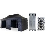 TENTino BIG HEXAGON EXTREME EXTRA HIGH ROOF 4x8 m11A - ČERNÁ – Hledejceny.cz