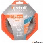 EXTOL PREMIUM pilový kotouč s SK plátky, 125x1,3x22,2mm, 40T, šířka SK plátků 2,6mm – Zboží Mobilmania