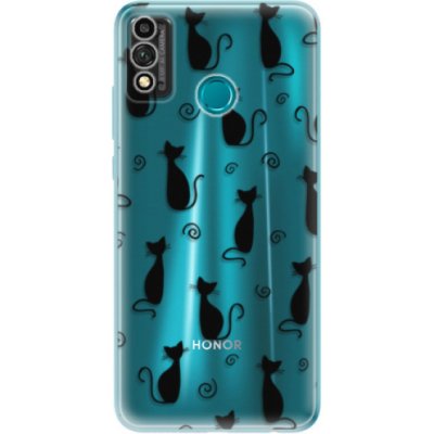 Pouzdro iSaprio - Cat pattern 05 Honor 9X Lite černé – Zboží Mobilmania