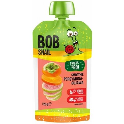 Bob Snail Smoothie Persimmon & Guava bez cukru 120 g – Hledejceny.cz