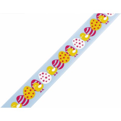 Velikonoční rypsová stuha šíře 25 mm, střední, 1 modrá světlá – Zbozi.Blesk.cz
