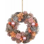 Magichome Věnec adventní růžovo-oranžový 30 cm – Hledejceny.cz