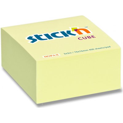 Kostka samolepicí Stick´n 76x76 mm, past. žlutá, 400 lístků – Hledejceny.cz