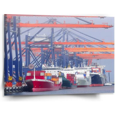 Sablio Obraz Lodě v přístavu - 150x110 cm – Hledejceny.cz