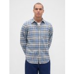 Gap svrchní flanelová košile modrá – Zboží Dáma