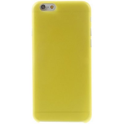 Pouzdro AppleMix Ultra tenké plastové Apple iPhone 6 tl. 0,3mm - matné - žluté