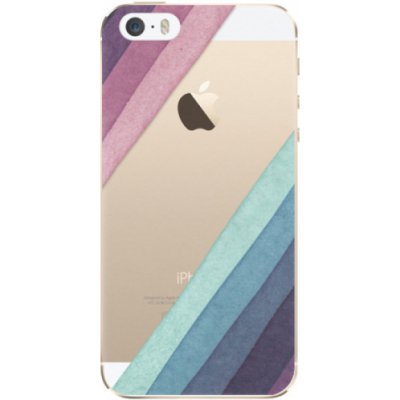 Pouzdro iSaprio Glitter Stripes 01 Apple iPhone 5 / 5S / SE – Zboží Mobilmania