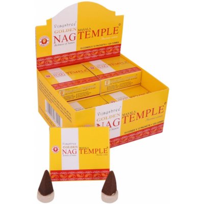 Vijayshree Vonné kužely Golden Nag Temple 10 ks – Zboží Dáma