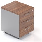 Designový NÁBYTEK 3 zásuvkový Komfort ořech šedá – Hledejceny.cz