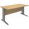 Psací a pracovní stůl No brand Kancelářský stůl System, 160 x 80 x 73 cm, rovné provedení, dezén buk 74443