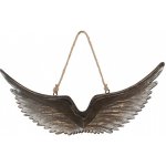 Clayre & Eef Hnědá antik dřevěná závěsná andělská křídla Angel Rustic - 30*3*12 cm – Hledejceny.cz