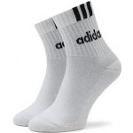 adidas 3 Stripes Linear Half-Crew Cushioned 3P U HT3437 white/black – Zboží Mobilmania