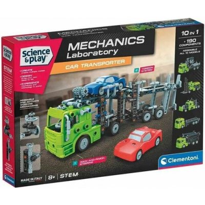 CLEMENTONI Science&Play Mechanická laboratoř Přepravník automobilů – Hledejceny.cz