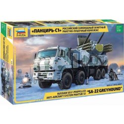 Zvezda Model Kit military 3698 Panzir S-1 SA-22 šedá hound 1:35