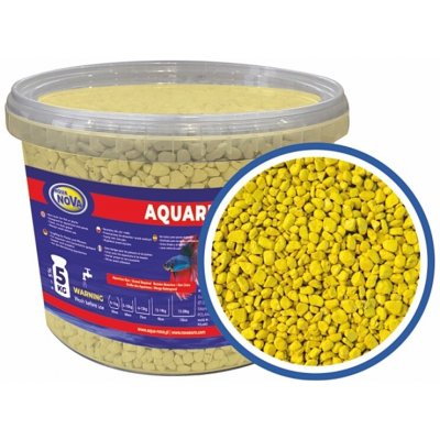 AQUA NOVA Akvarijní štěrk žlutý 5kg/3l – Sleviste.cz