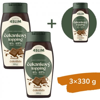 4Slim Čekankový topping čokoláda 330 g – Hledejceny.cz