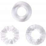 BOOM Erekční kroužky nevibrační 3 ks transparentní – Hledejceny.cz