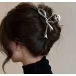 B-TOP Elegantní skřipec ve tvaru mašle Druh barvy: Stříbrná – Zboží Dáma B-TOP Elegantní skřipec ve tvaru mašle Druh barvy: Stříbrná – Zboží Dáma