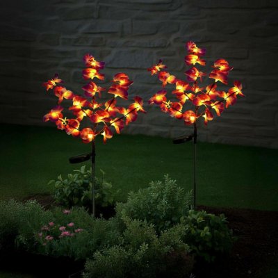 WENKO LED Solární zahradní zápich Orchidej, 2 kusy – Hledejceny.cz