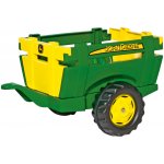 ROLLY TOYS Vlečka za traktor 1osá zelený přívěs FARM TRAILER JD – Hledejceny.cz
