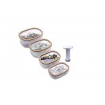 STATUS Fresko 5dílný set vakuových dóz 177110 lososová – Zboží Dáma